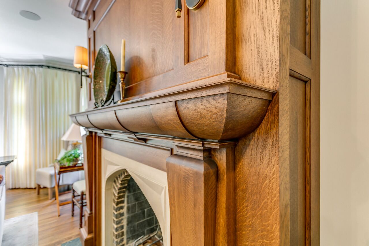 1928 Tudor Revival Mantle Close2 Brent Hull