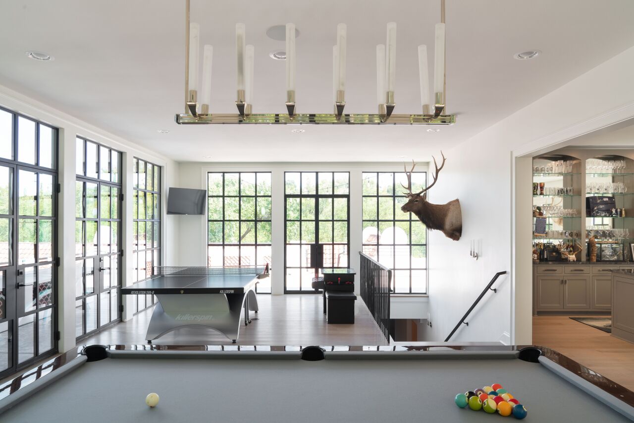 Contemporary Classic Pool Room Brent Hull